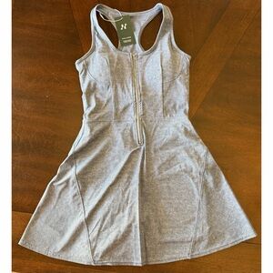 HALARA Zip Front Racerback 2 in 1 Tennis Dress